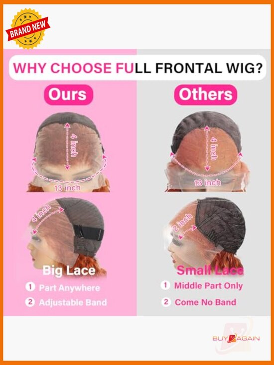 26 Inch Deep Wave Lace Front Wig Human Hair 13x4 HD Lace Glueless Curly Wig main image 6